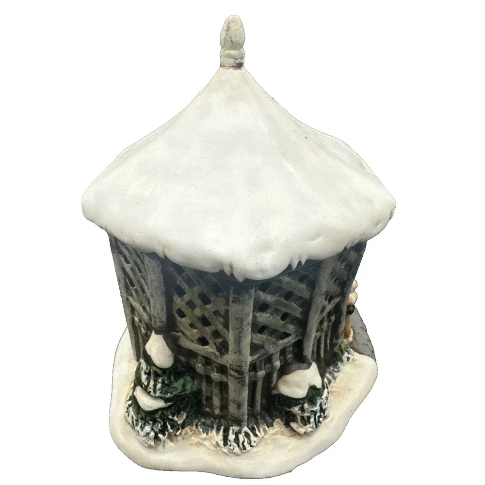 Currier & Ives Porcelain Gazebo Museum of the City of New York Rare 5.5